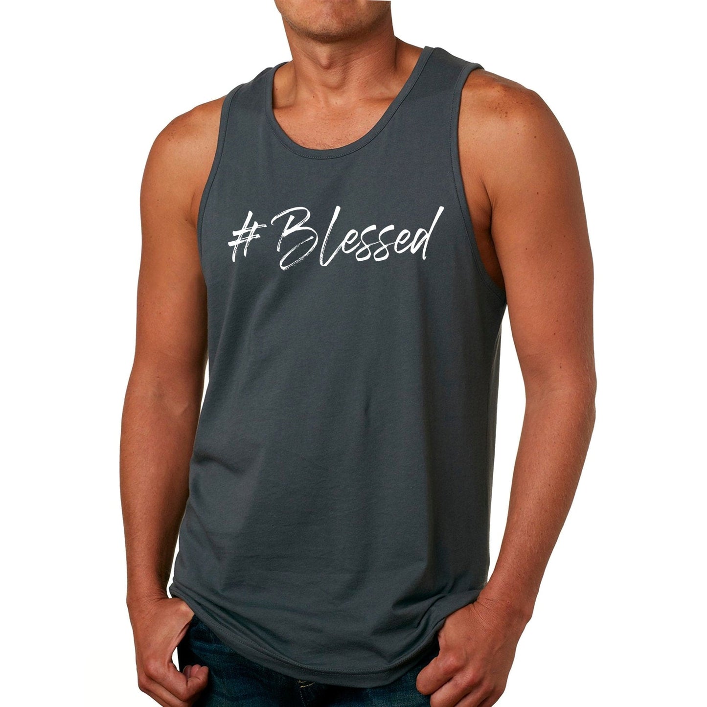 Mens Graphic Tank Top #blessed